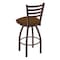 Holland Bar Stool Co 30" Swivel Bar Stool, Bronze Finish, Canter Thatch Seat 41030BZ001 - alternate 2